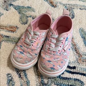 Vans Pink Cloud and Rainbow Kids Sneakers